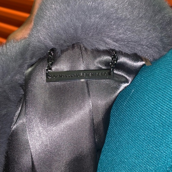 Fuax fur DVF coat - Picture 6 of 8